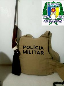4º BPM apreende adolescente acusado de porte ilegal de arma de fogo em Dueré