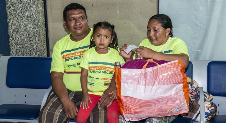 Indígenas da etnia Warao retornam à Venezuela, após assistência articulada pelo Ministério Público do Tocantins
