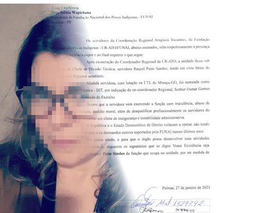 Abaixo-assinado: Servidores da Funai pedem afastamento de chefe da Divisão Técnica do órgão no Tocantins