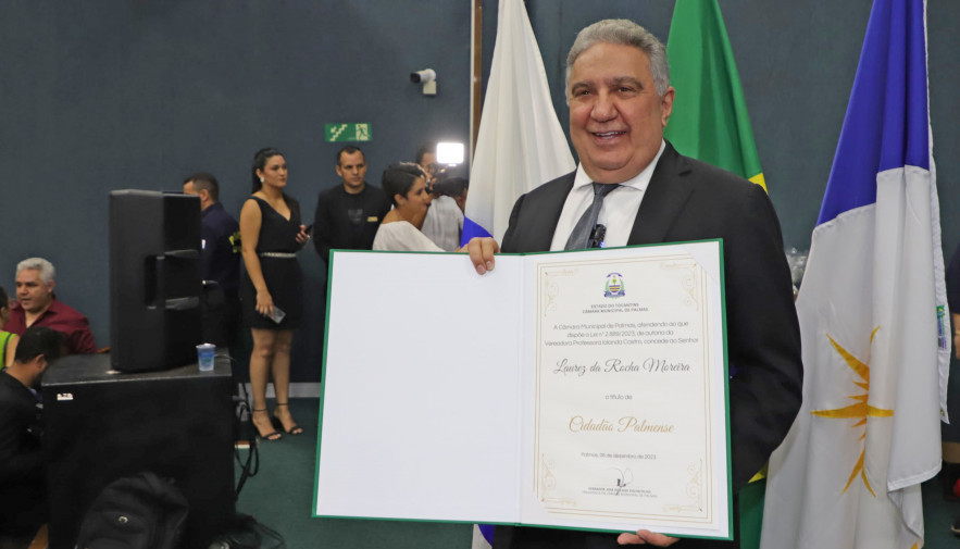 358353 Laurez Moreira é homenageado com Título de Cidadão Palmense