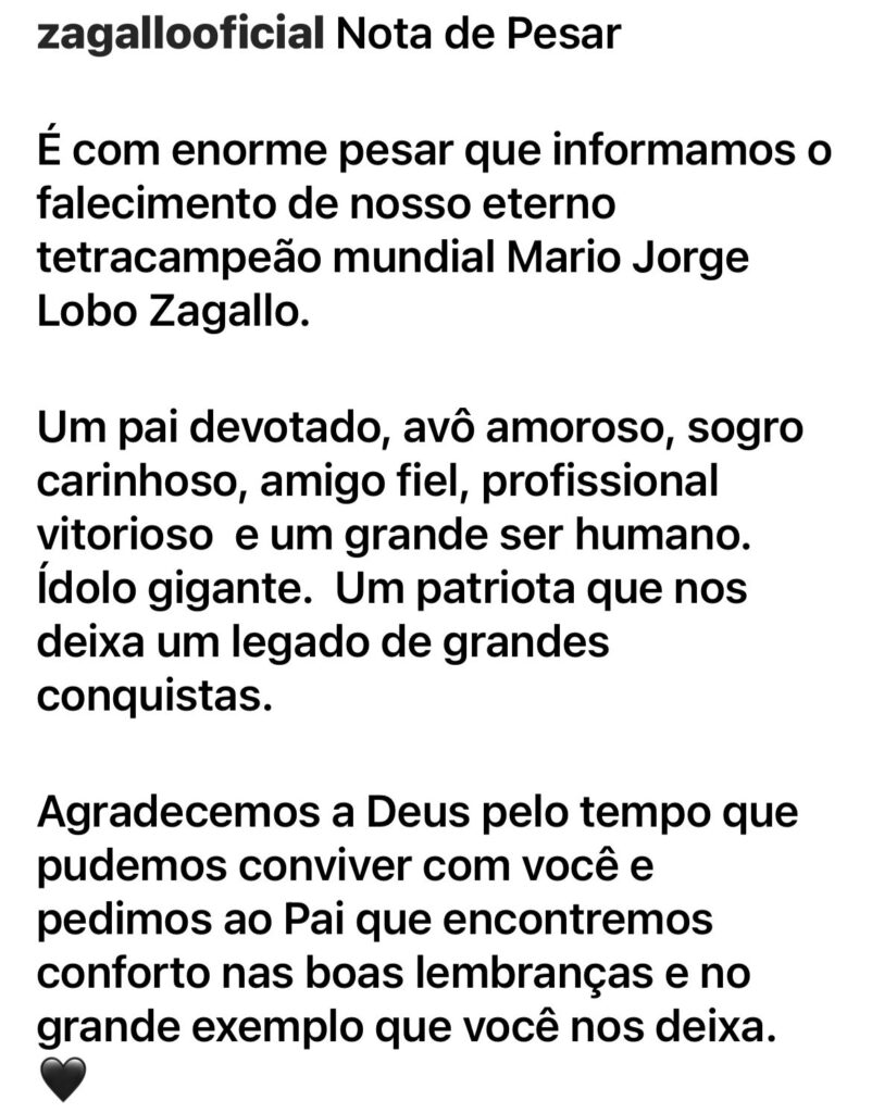 9d9685a5-b9ba-4e47-bee9-8ffbb3917704-802x1024 Lenda do futebol brasileiro, Zagallo morre aos 92 anos