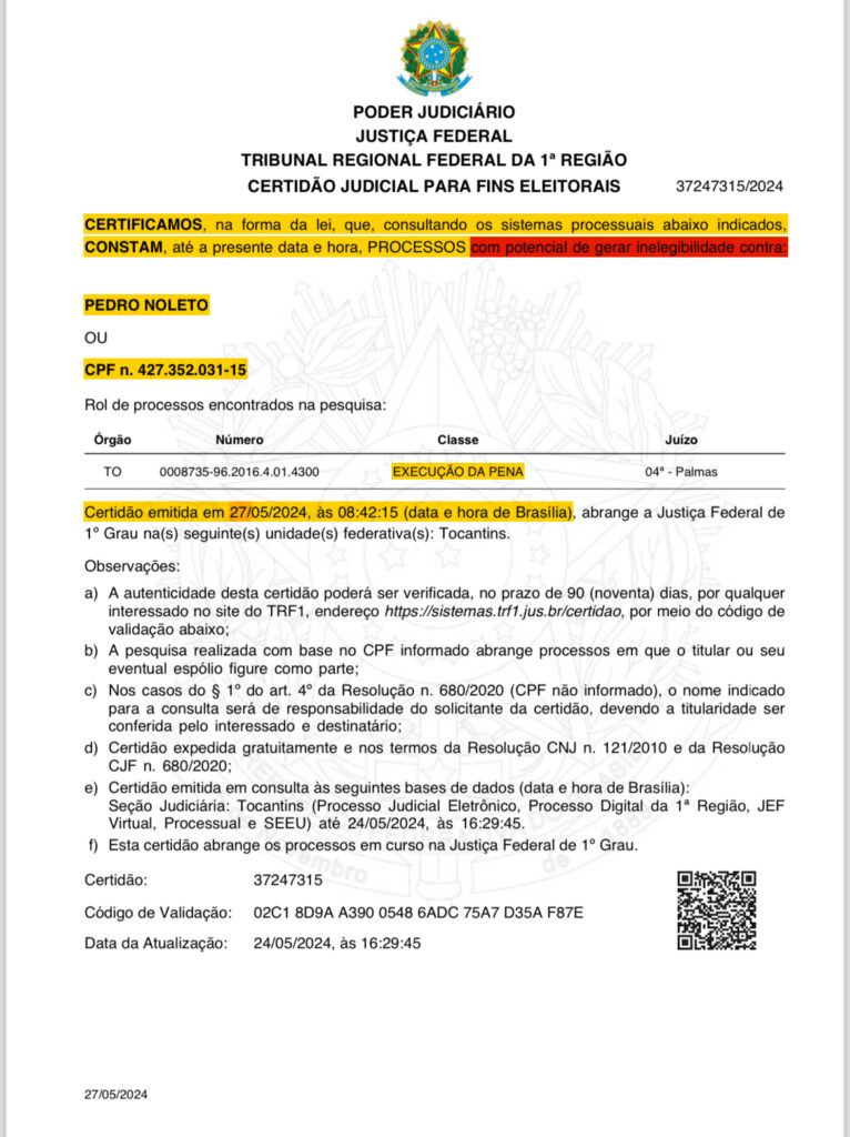 IMG_9575-766x1024 Dr. Pedro Noleto (PDT) esta inelegível, mas insiste sua pré-candidatura à Prefeitura de Porto Alegre do Tocantins