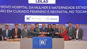 Governador Wanderlei Barbosa bate o martelo na B3, em São Paulo, para construção do Hospital da Mulher e Maternidade Estadual