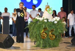 Prefeita Josi Nunes Ordem de Serviço para construção da nova sede do SAMU e destaca crescimento das obras em todas as regiões da cidade durante programação do aniversário de Gurupi