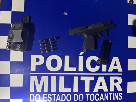 Em Gurupi, homem preso com arma é suspeito de cometer violência doméstica contra companheira