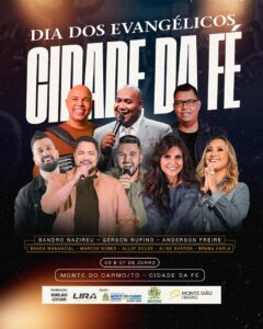 Cidade da Fé: Monte do Carmo, reconhecida nacionalmente devido ao turismo religioso católico será palco do maior evento gospel do Tocantins com diversos artistas nacionais