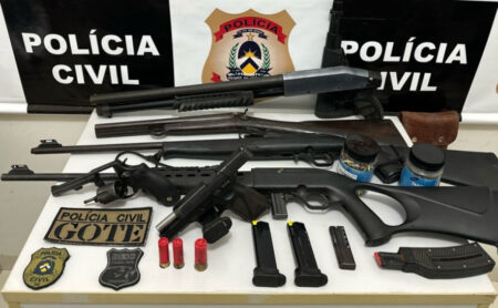 Operação apreende armas de fogo e prende suspeito ligado à morte do filho de ex-prefeito de Lagoa da Confusão