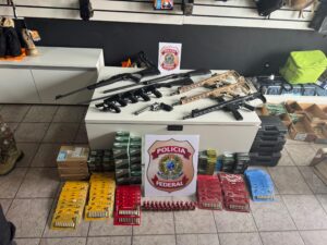 Araguaína/TO: PF e PC desarticulam organização criminosa envolvida em crimes contra instituições financeiras, comércio ilegal de armas de fogo e tráfico de drogas