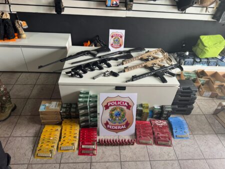 Araguaína/TO: PF e PC desarticulam organização criminosa envolvida em crimes contra instituições financeiras, comércio ilegal de armas de fogo e tráfico de drogas