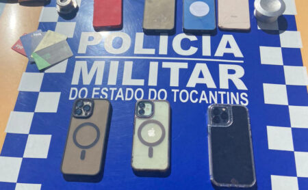 Casal é preso em Gurupi após PM recuperar celulares furtados no Miracaxi