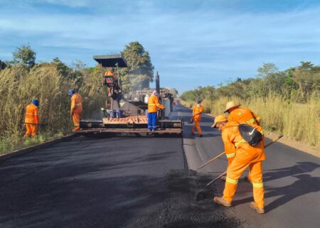 DNIT avança nas obras de recuperação das rodovias TO-134 e TO-201 no Tocantins