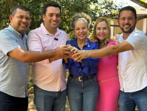 Deputado Gutierres Torquato acompanhado dos vereadores destina recursos para reforma e ampliação do barracão do Centro Comunitário do Trevo da Praia