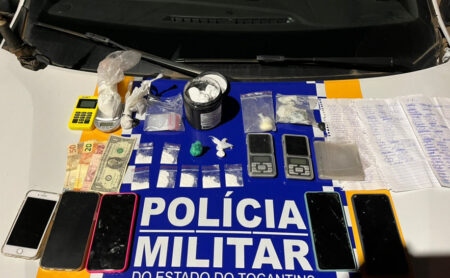 Três homens foram presos pela PM por tráfico de drogas em Gurupi