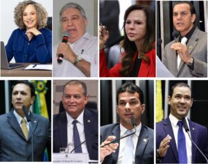 Políticos e lideranças no aniversário de Gurupi, destaque para candidatos ao governo do Tocantins, incluindo Laurez Moreira, Dorinha Seabra e Ataídes Oliveira