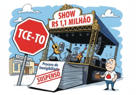 TCE-TO suspende novamente contratação de show de R$ 1,1 milhão em Axixá e cita impacto nas contas do município