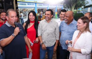 Senador Eduardo Gomes e governador Wanderlei Barbosa entregam nova sede da PM e Lago Municipal em Formoso do Araguaia