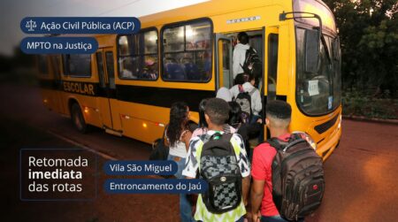 Zona rural de Peixe: MPTO pede na Justiça regularização do transporte escolar para alunos