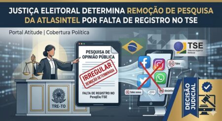 Justiça Eleitoral determina remoção de pesquisa da AtlasIntel por falta de registro no TSE