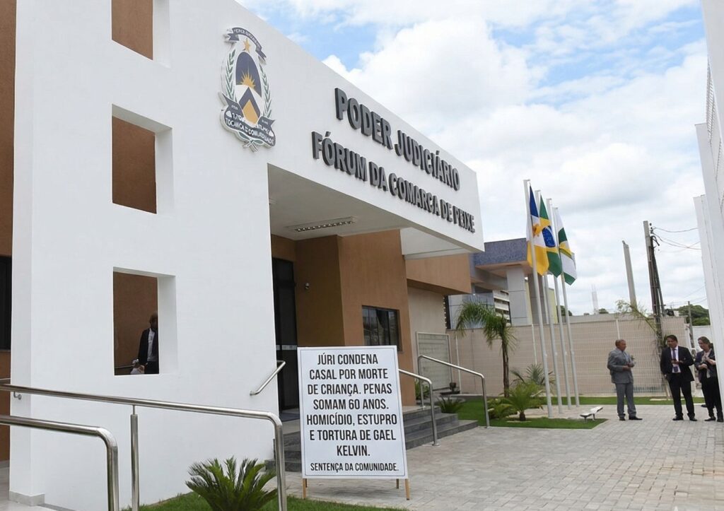 Justiça em Peixe: Casal é condenado a penas que somam 60 anos por morte de criança