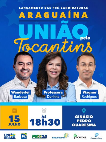 “União pelo Tocantins” lança pré-candidaturas para 2026 em evento em Araguaína