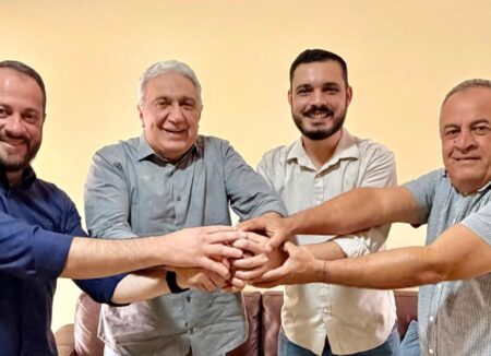 Sem a presença de Irajá, Laurez Moreira define convenção para 4 de agosto com presidentes de PSB, PDT e PT