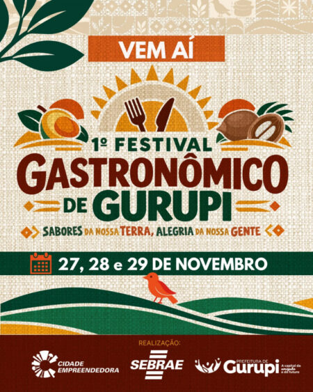 Gurupi terá festival gastronômico com premiação de até quatro salários mínimos