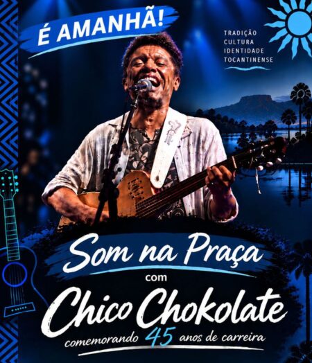 Som na Praça, com Chico Chokolate acontece nesta sexta, 16, em Gurupi