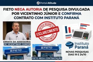 FIETO nega contratação de pesquisa do Instuto Setas divulgada por Vicentinho Júnior e confirma contrato com Instituto Paraná